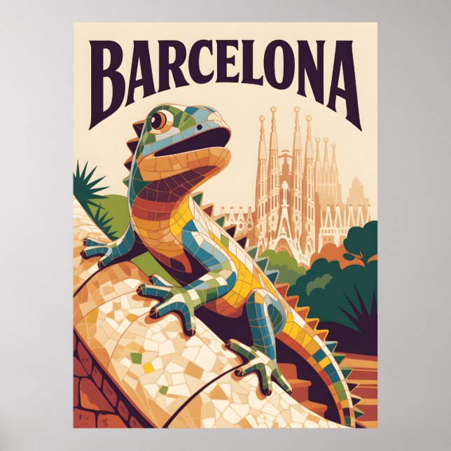Barcelona Spain Poster (Front)