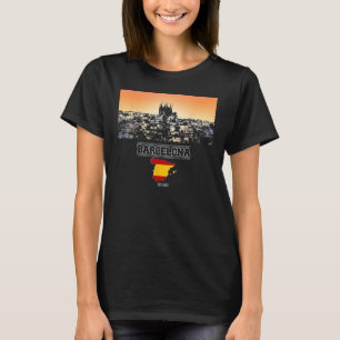 barcelona spain Skyline Vacation Souvenir city T-Shirt