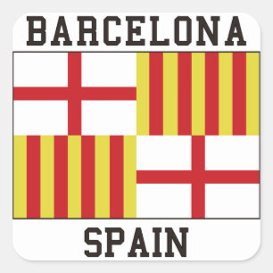 Barcelona Spain Square Sticker