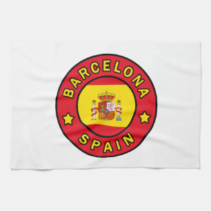 Barcelona Spain Tea Towel