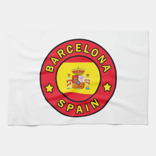 Barcelona Spain Tea Towel