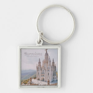 Barcelona Spain Temple Expiatori del Sagrat Cor Key Ring
