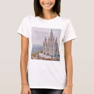 Barcelona Spain Temple Expiatori del Sagrat Cor T-Shirt