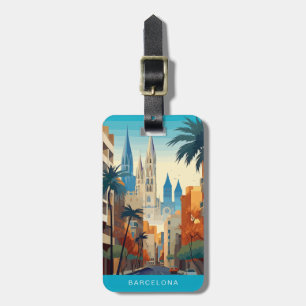 Barcelona Spain Travel Luggage Tags