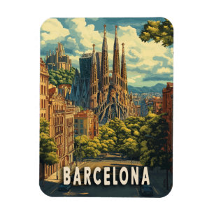 Barcelona, Spain Travel Magnet