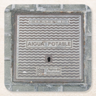 Barcelona, Spain Utility Cover Coaster