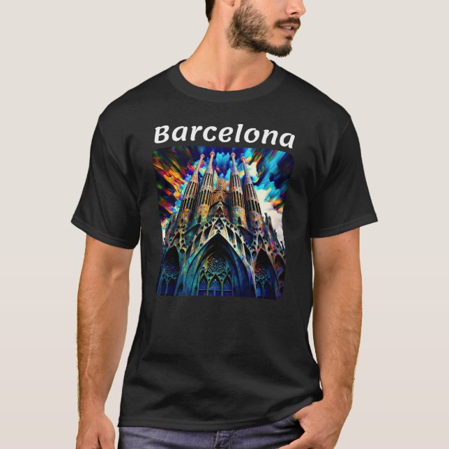 Barcelona, Spain v1 T-Shirt (Front)