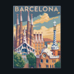 Barcelona Spain vintage Postcard<br><div class="desc">Barcelona Spain vintage</div>