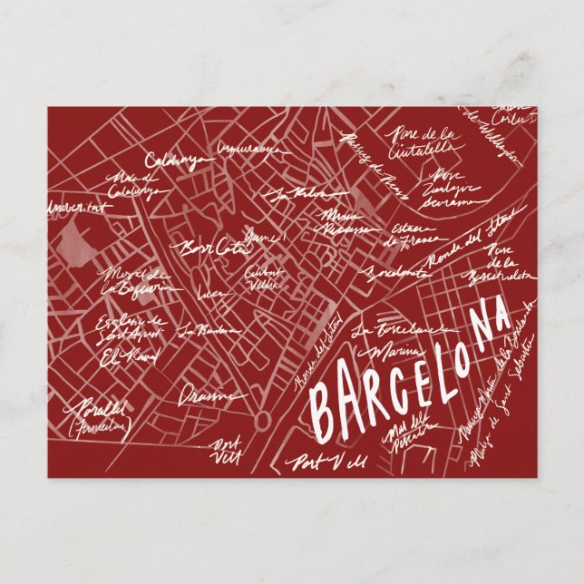 Barcelona Spain Vintage Travel New Postcard (Front)