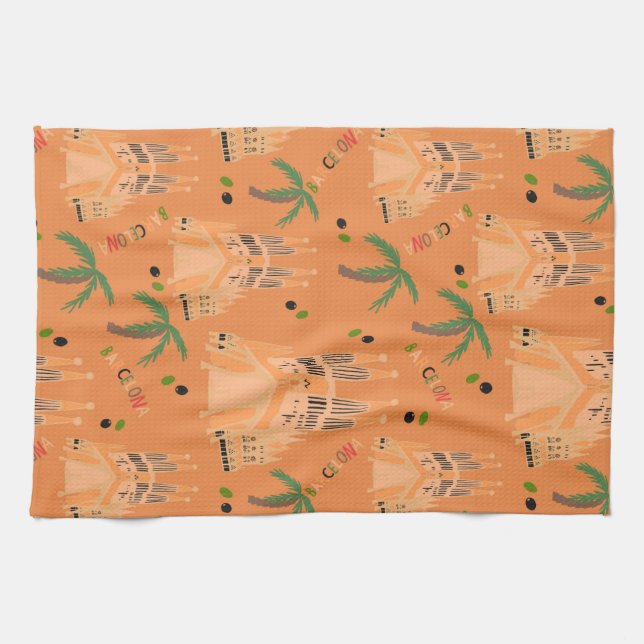 Barcelona Tea Towel (Horizontal)