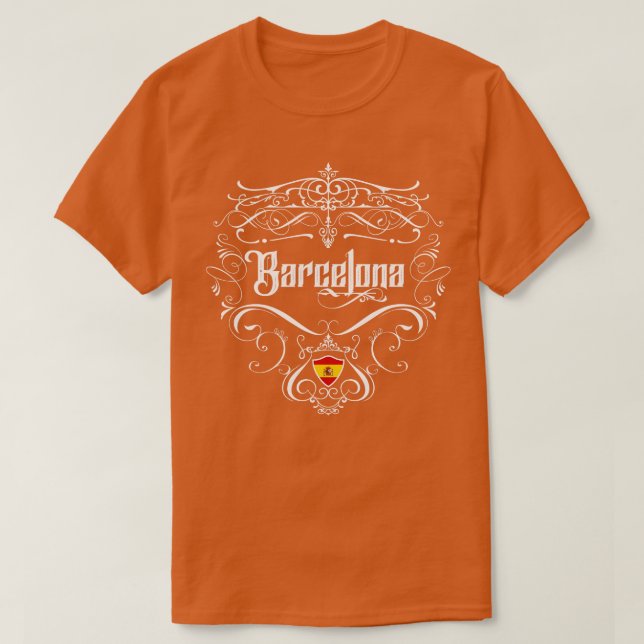 Barcelona Vintage design 2 T-Shirt (Design Front)