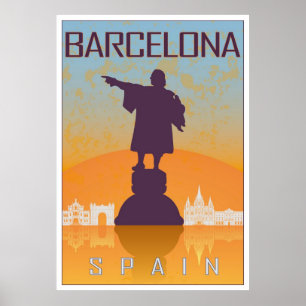 Barcelona vintage poster