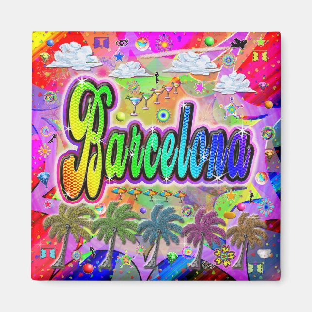 Barcelona Vista Express Magnet (Front)