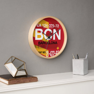 Barcelona Wall Clock – Time to Travel