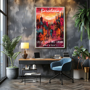 Barcelona's vibrant Contemporary Art Poster