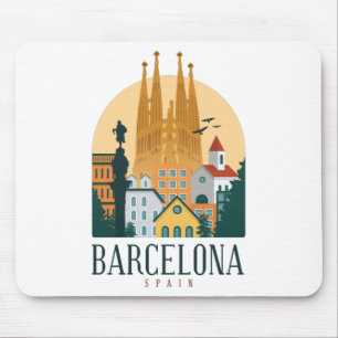 BarcelonaSkyline Mouse Mat