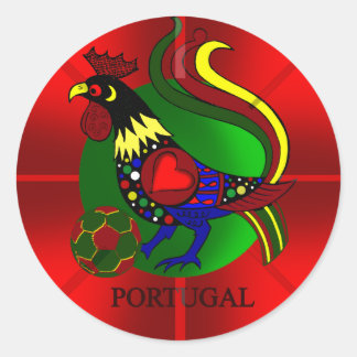 Barcelos Futebol - Por Tugas de Portugal Classic Round Sticker