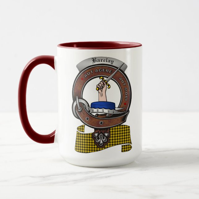 Barclay Clan Badge Combo 15oz Mug (Left)