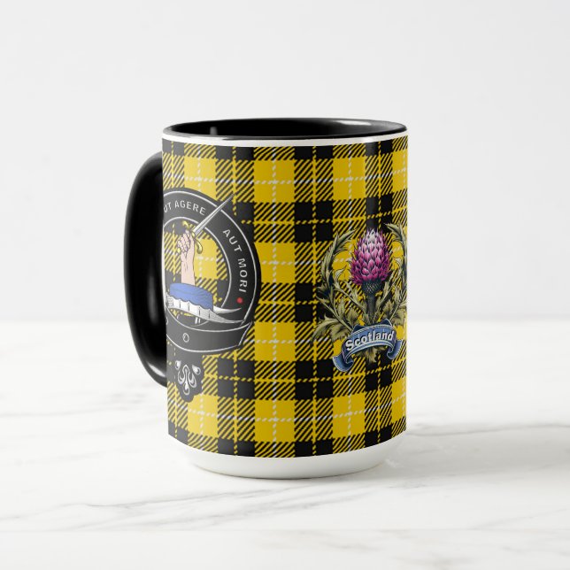 Barclay Clan Badge & Tartan  Mug (Front Left)