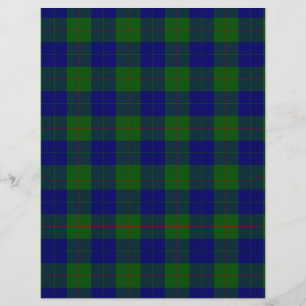 Barclay clan tartan blue green plaid