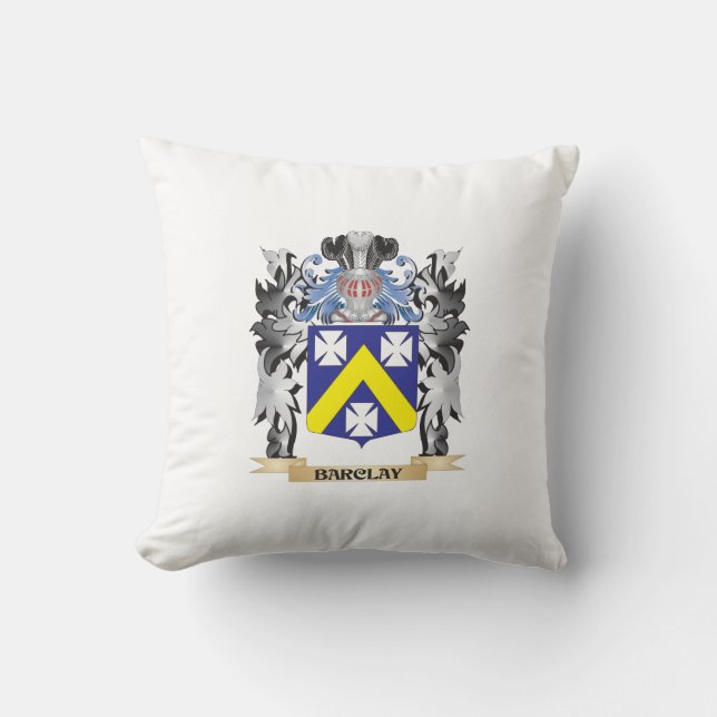 Barclay Coat of Arms - Family Crest Cushion (Front)