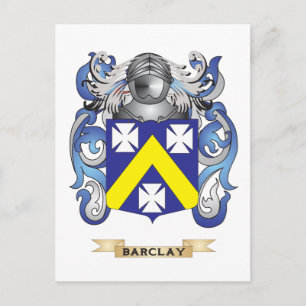 Barclay Coat of Arms (Family Crest) Postcard