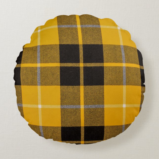 Barclay Dress Light Weight Modern Tartan Round Cushion (Front)