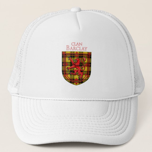 Barclay Dress Tartan Scottish Plaid Trucker Hat (Front)