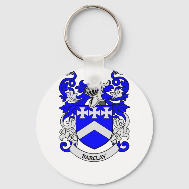 BARCLAY Family Crest Key Ring (Front)