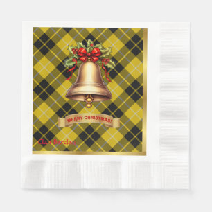 Barclay Personalised Tartan Christmas Napkin