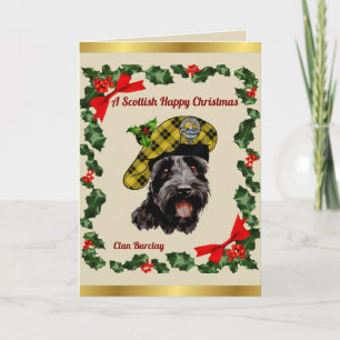 Barclay Scottie Dog Personalised Xmas Card