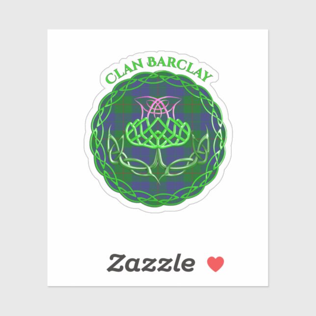 Barclay Scottish Tartan Celtic Thistle (Sheet)
