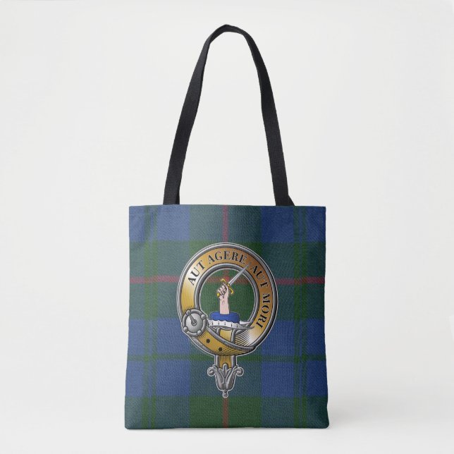 Barclay Tartan & Badge Tote Bag (Front)