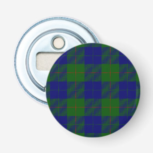 Barclay tartan blue green plaid bottle opener