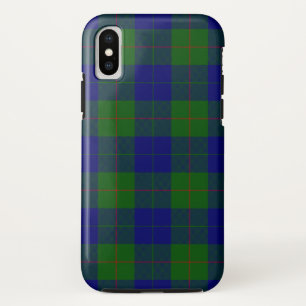 Barclay tartan blue green plaid iPhone XS case