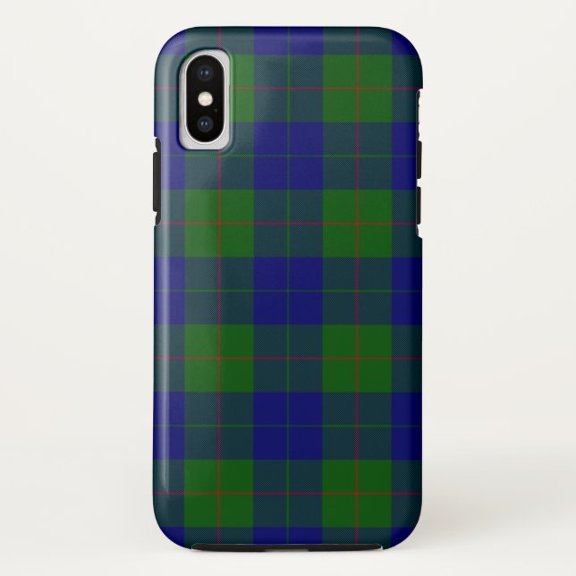 Barclay tartan blue green plaid Case-Mate iPhone case (Back)