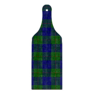 Barclay tartan blue green plaid cutting board