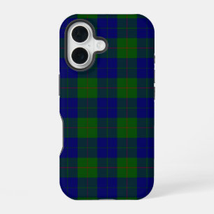 Barclay tartan blue green plaid iPhone 16 case