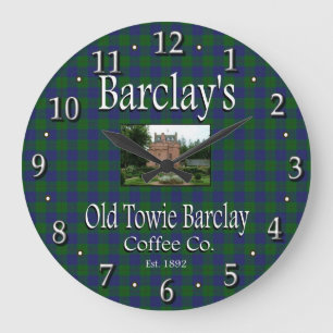 Barclay's Old Towie Barclay Coffee Co. Wall Clock