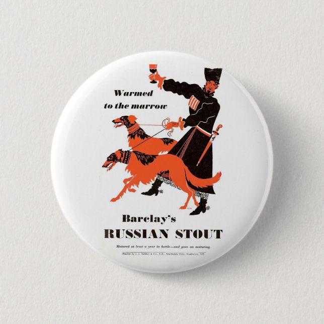 Barclays Russian StoutBarclays Russian Stout 6 Cm Round Badge (Front)