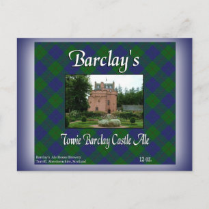 Barclay's Towie Barclay Castle Ale Postcard
