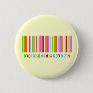 Barcode 6 Cm Round Badge
