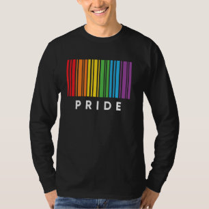 Barcode Bisexual Pride Lgbt Lesbian Gay Flag T-Shirt