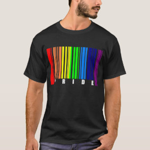Barcode Bisexual Pride LGBT Lesbian Gay Flag T-Shirt