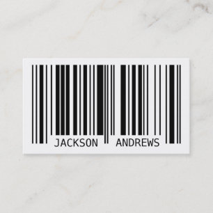 Barcode - Black Business Card