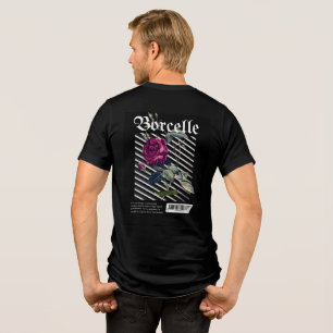 Barcode Bloom - Modern Rose Tri-Blend Shirt
