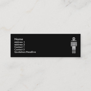 barcode boy : 2-sided : mini business card