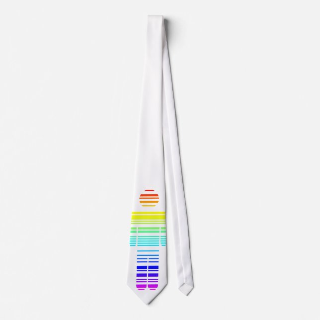 barcode boy. rainbow. tie (Front)