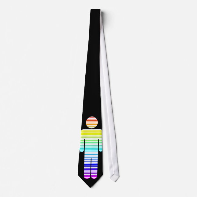 barcode boy. rainbow. tie (Front)