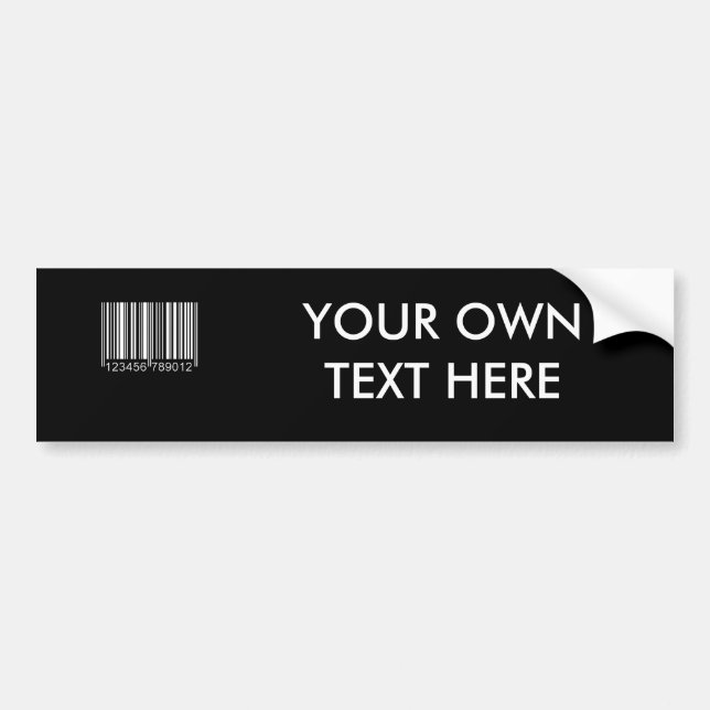 BARCODE BUMPER STICKER (Front)